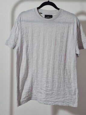 Rodd & Gunn T-Shirt Men’s M Aylesbury Jacquard Textured Cotton Natural